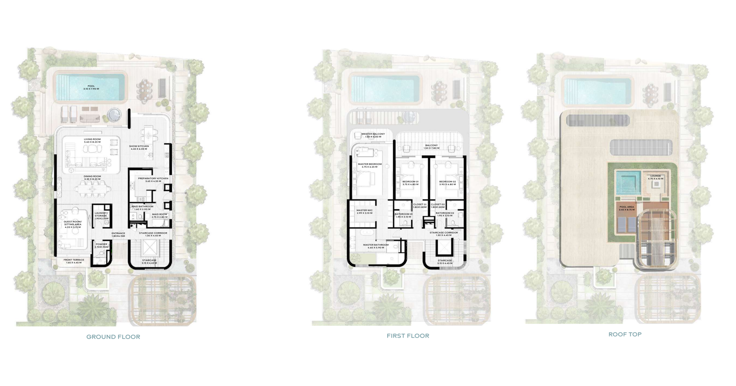 NB Collection Villas 4 BR Villa floor plan