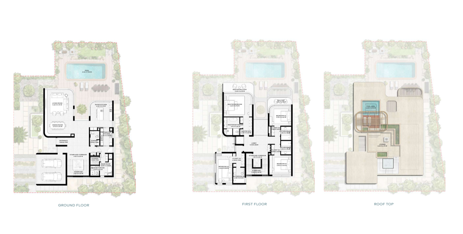 NB Collection Villas 4 BR Villa floor plan