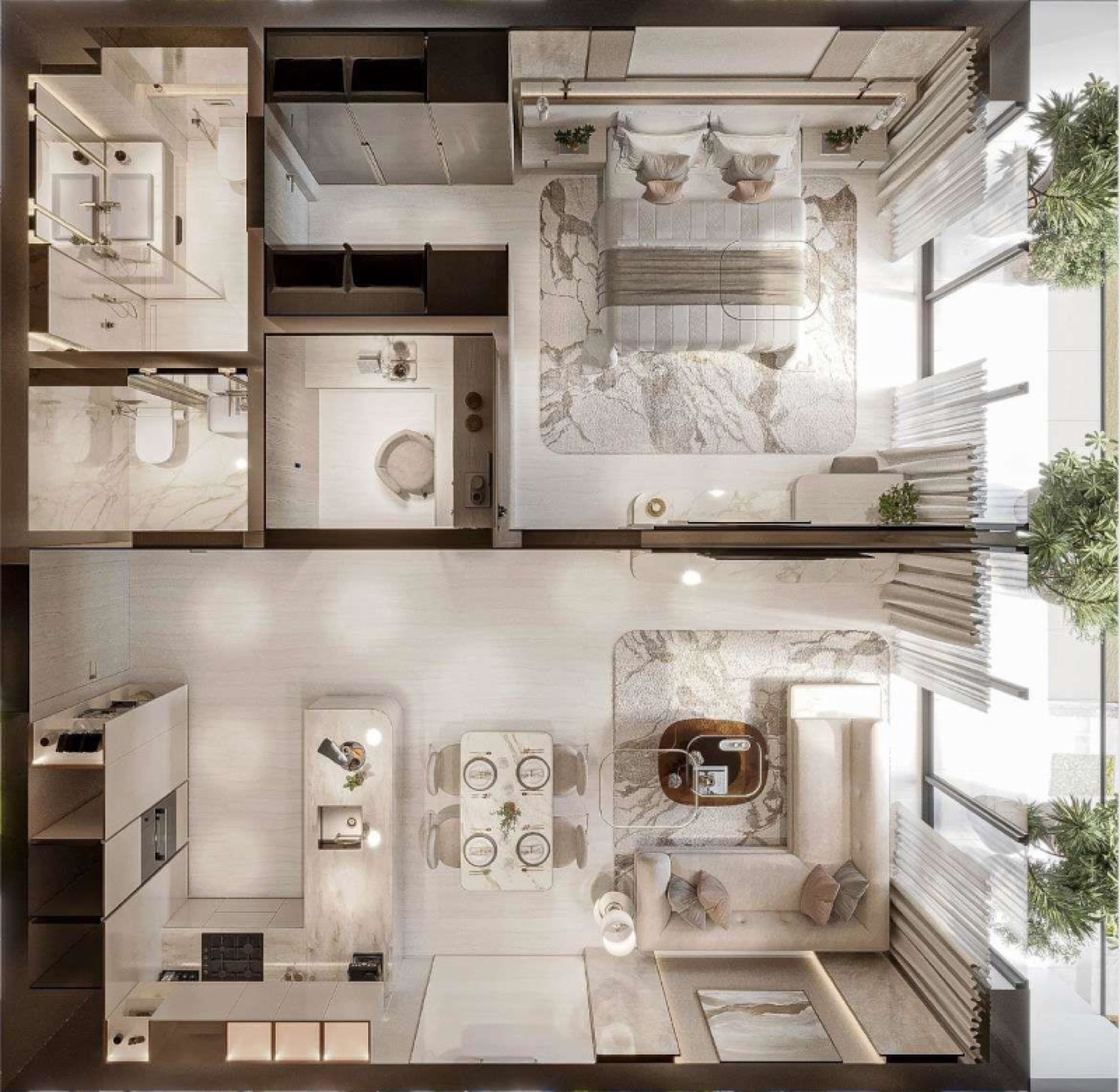 Nuvana 1 Bedroom Type 1 floor plan