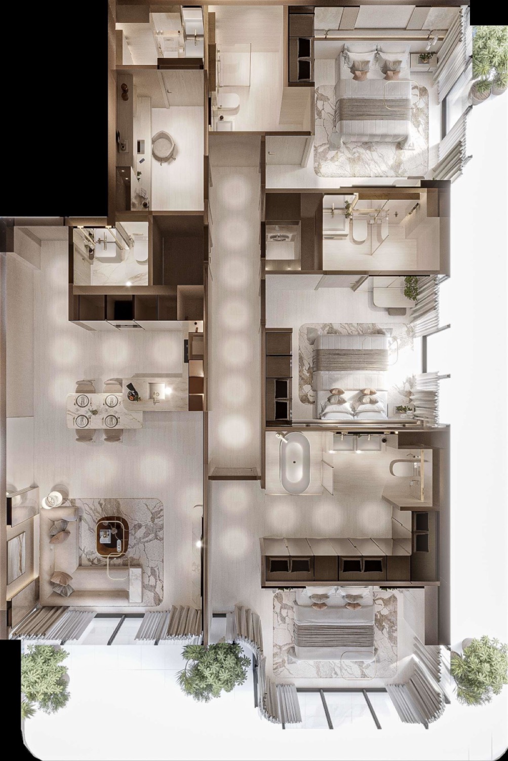 Nuvana 3 Bedroom Type 1 floor plan