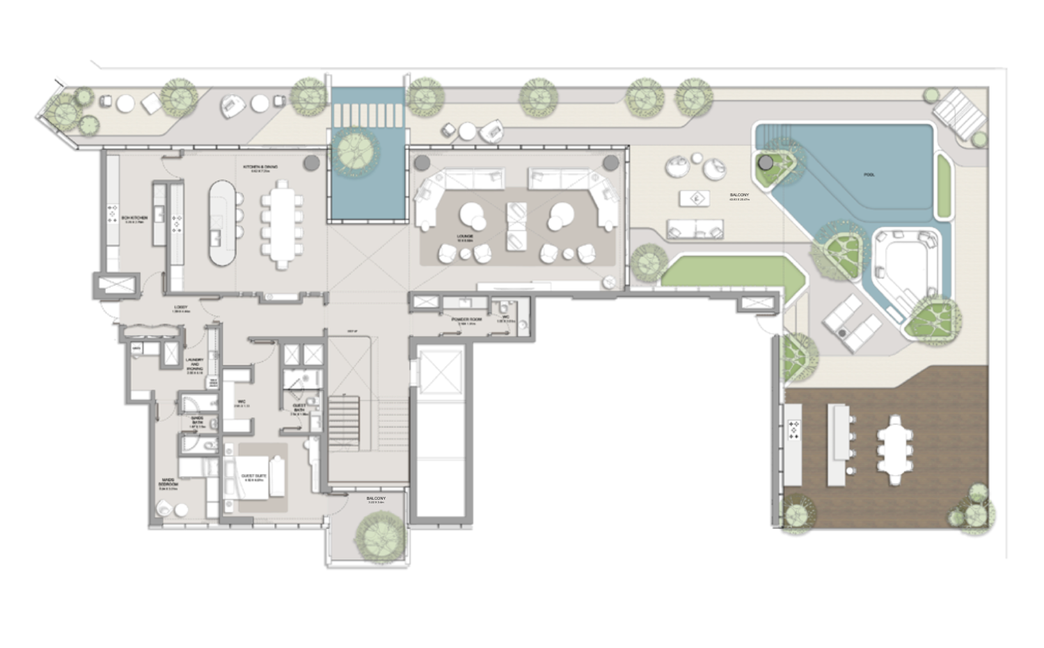 Rena 3 Bedroom Type 1 floor plan