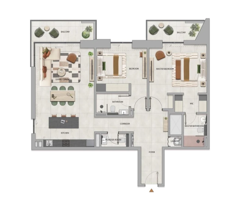 Rise by Athlon 2 Bedroom Type 2 floor plan