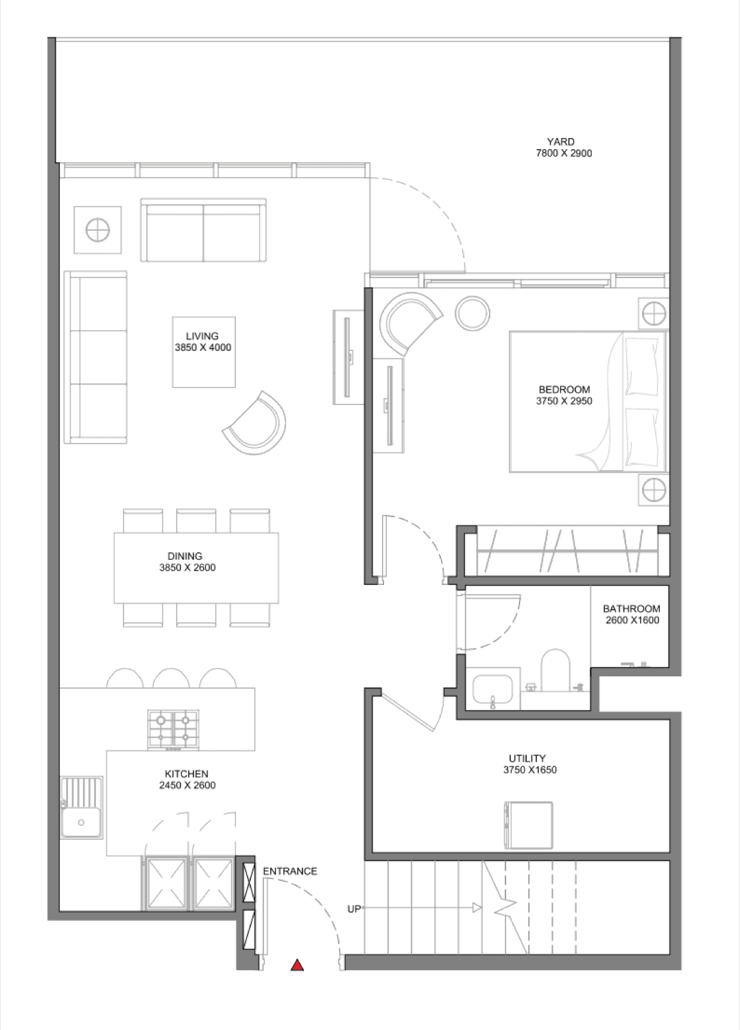 Selene Beach Residences 3 Bedroom Type A floor plan