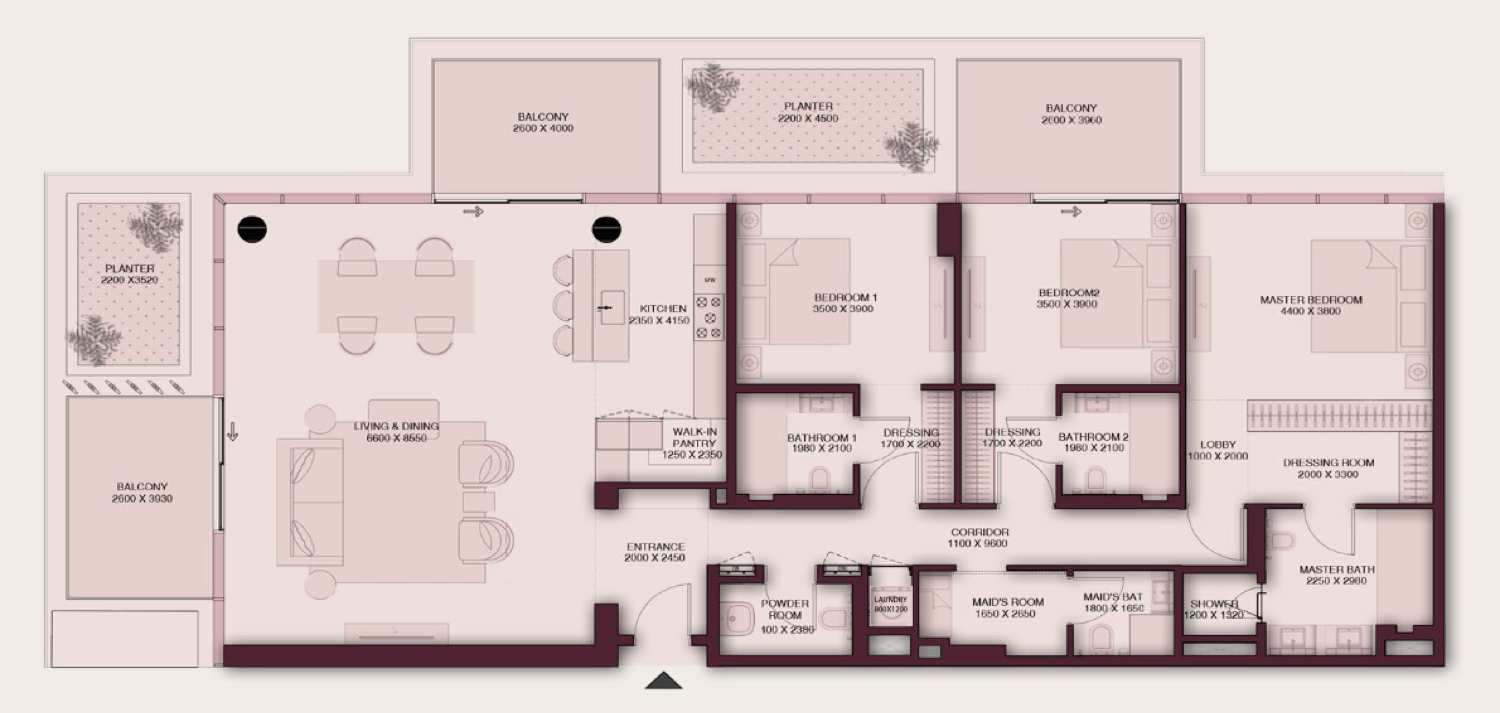 Shoaq 3BD - 03 floor plan
