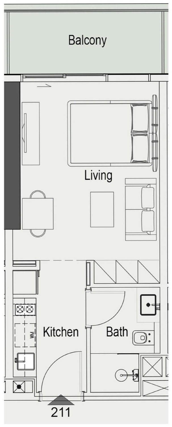 Sierra Studio Type 1 floor plan