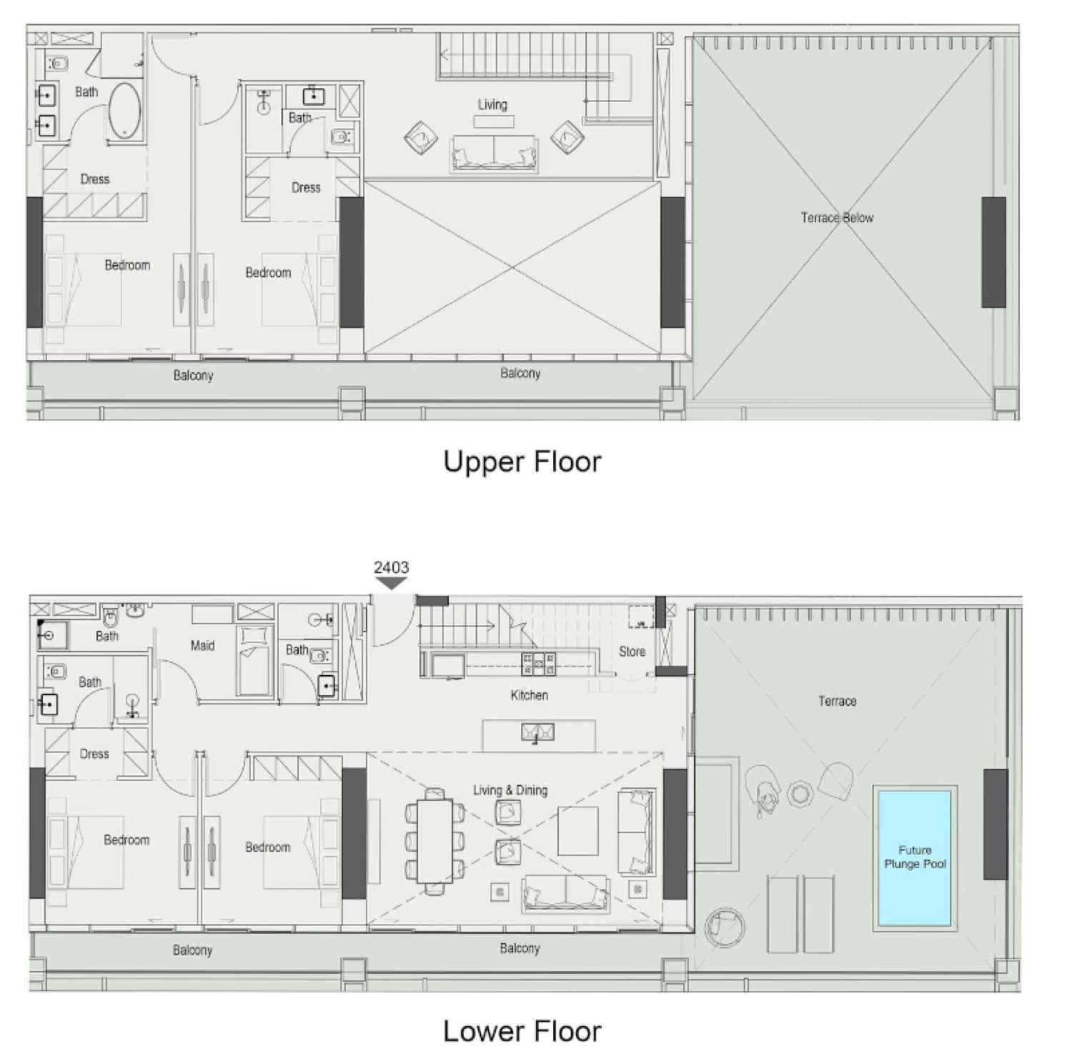 Sierra 4 Bedroom Type 1 floor plan