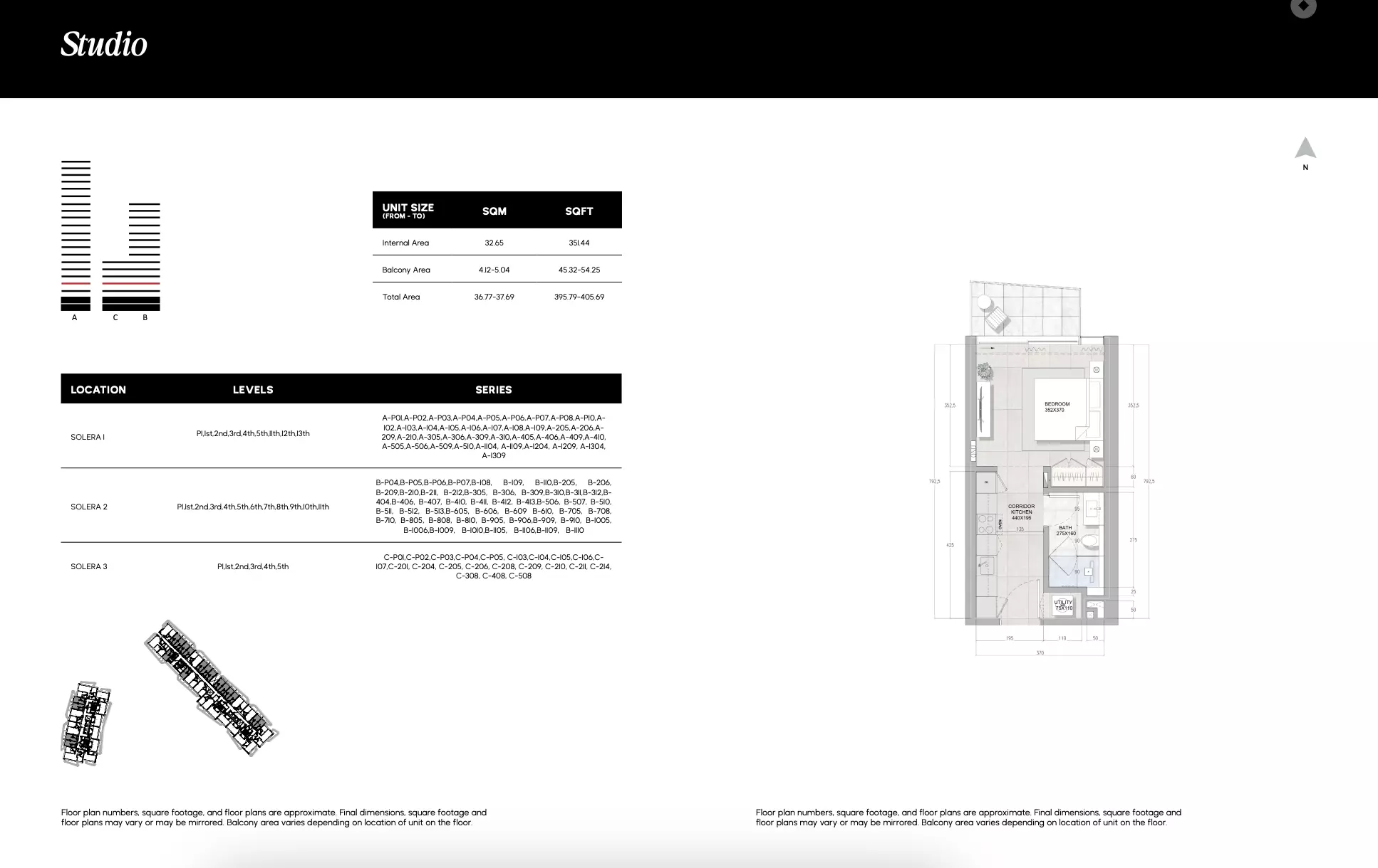 Solera Studio floor plan