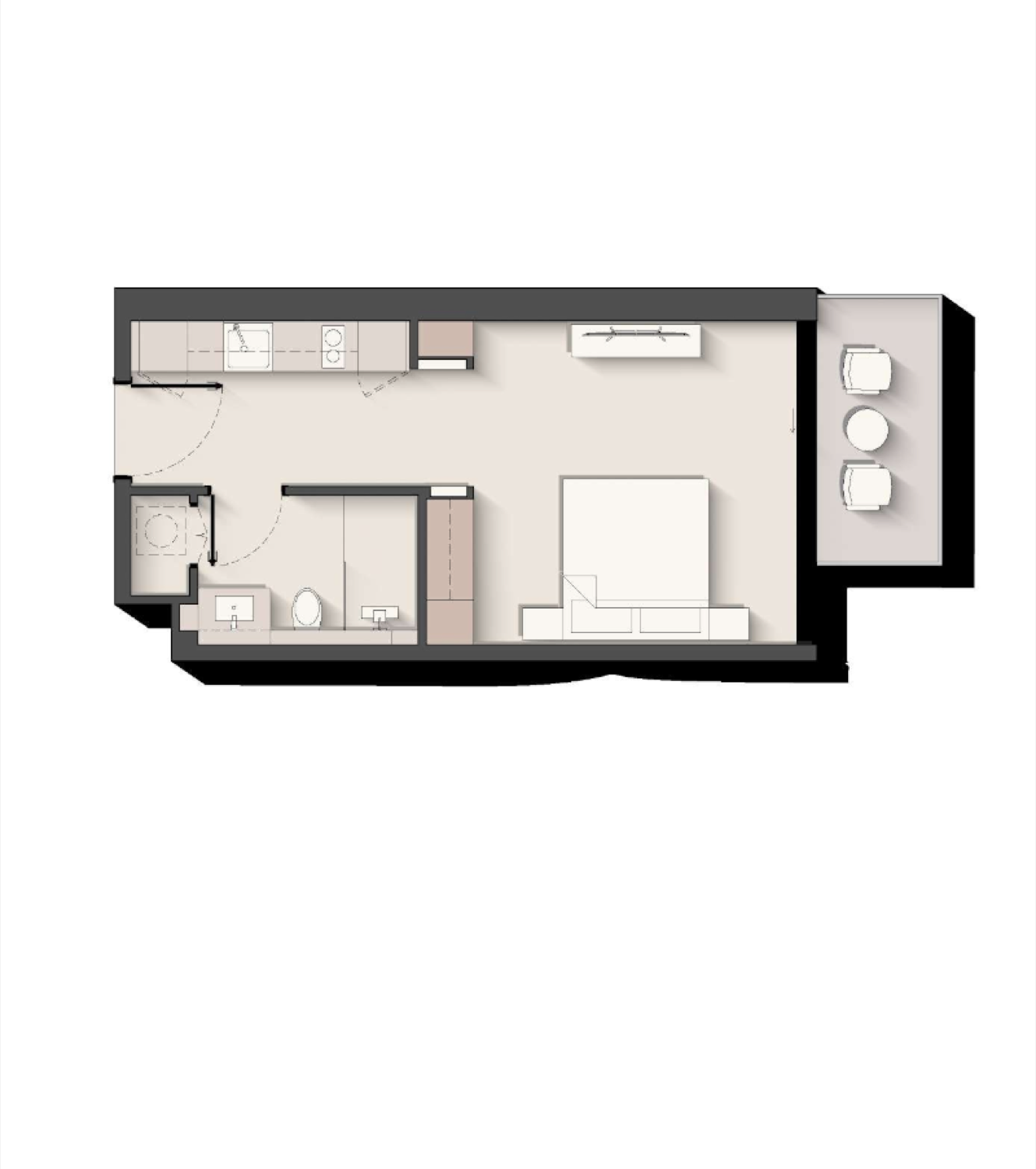 Soto Grande Studio Type 1 floor plan