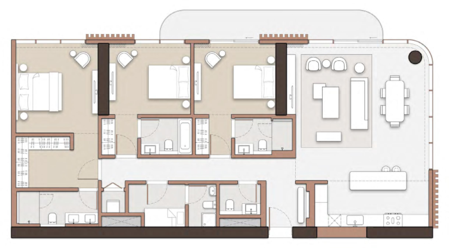The Edit 3 Bedroom Type 2 floor plan