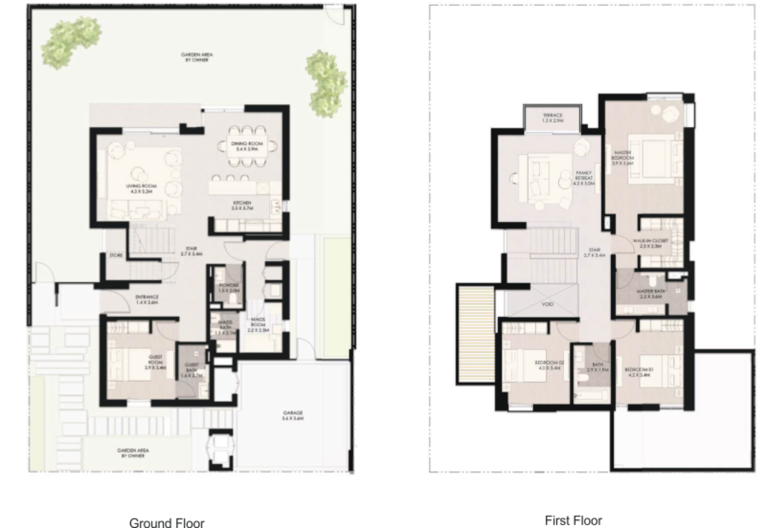The Wilds 4 Bedroom Type 1 floor plan