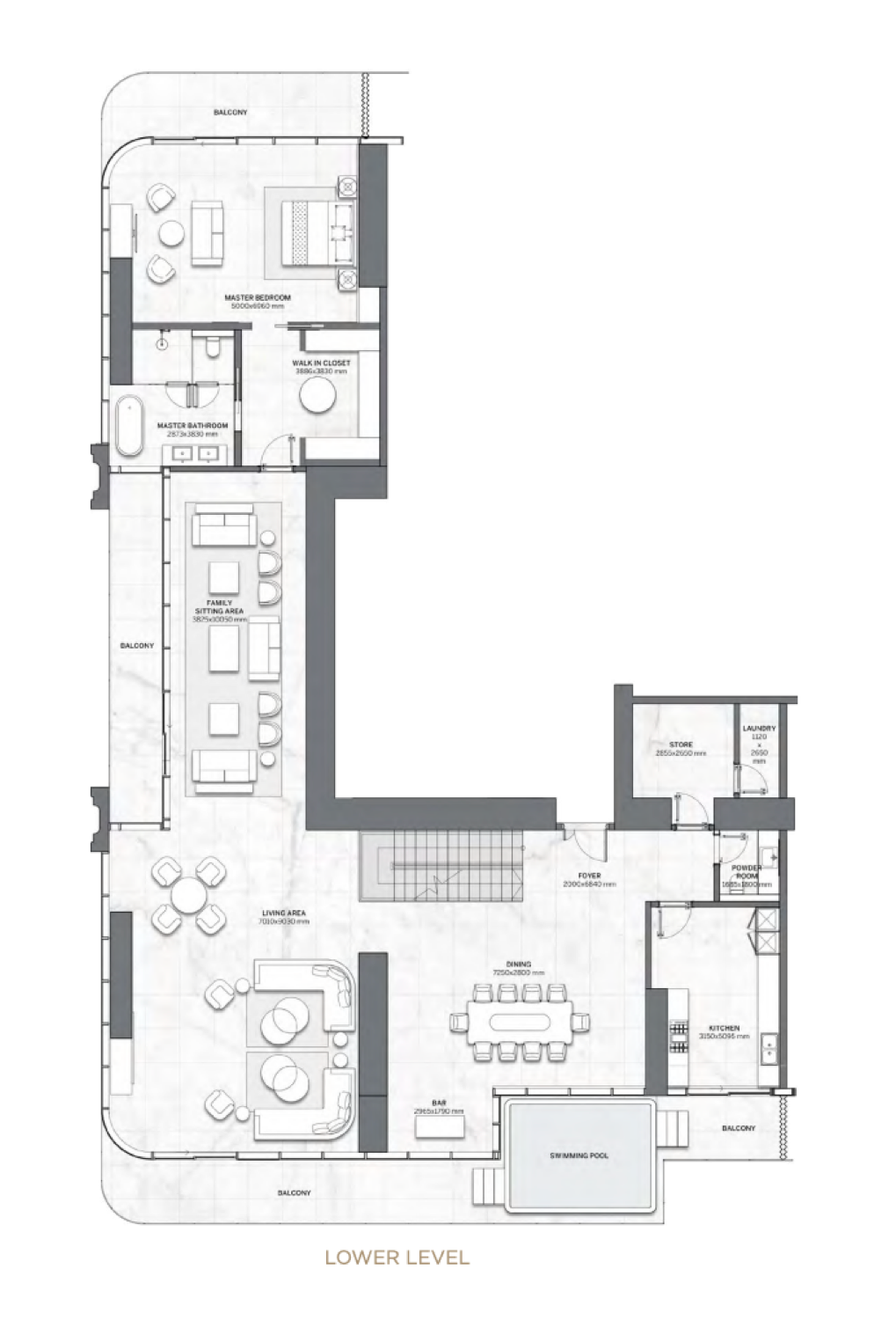 Trump International Hotel & Tower Dubai Penthouse floor plan
