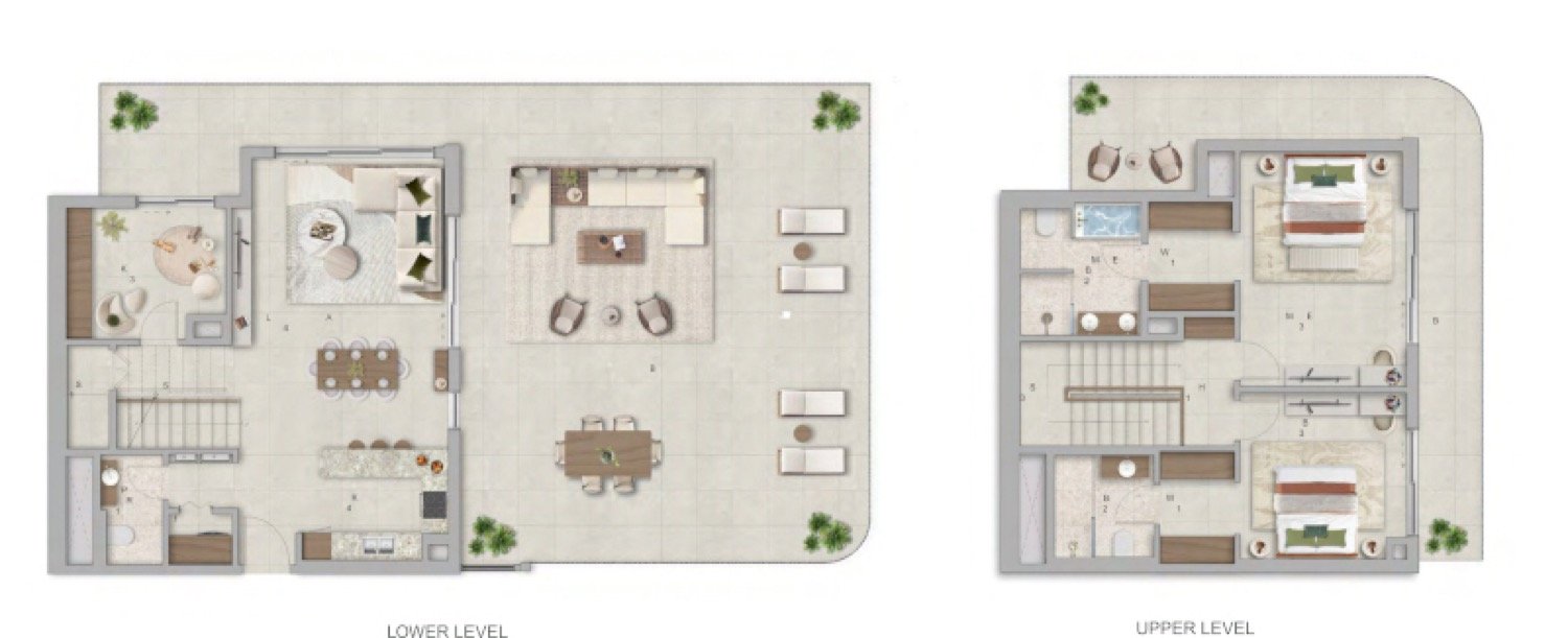 Verdes by Haven 2 Bedroom  Duplex Type 3 floor plan