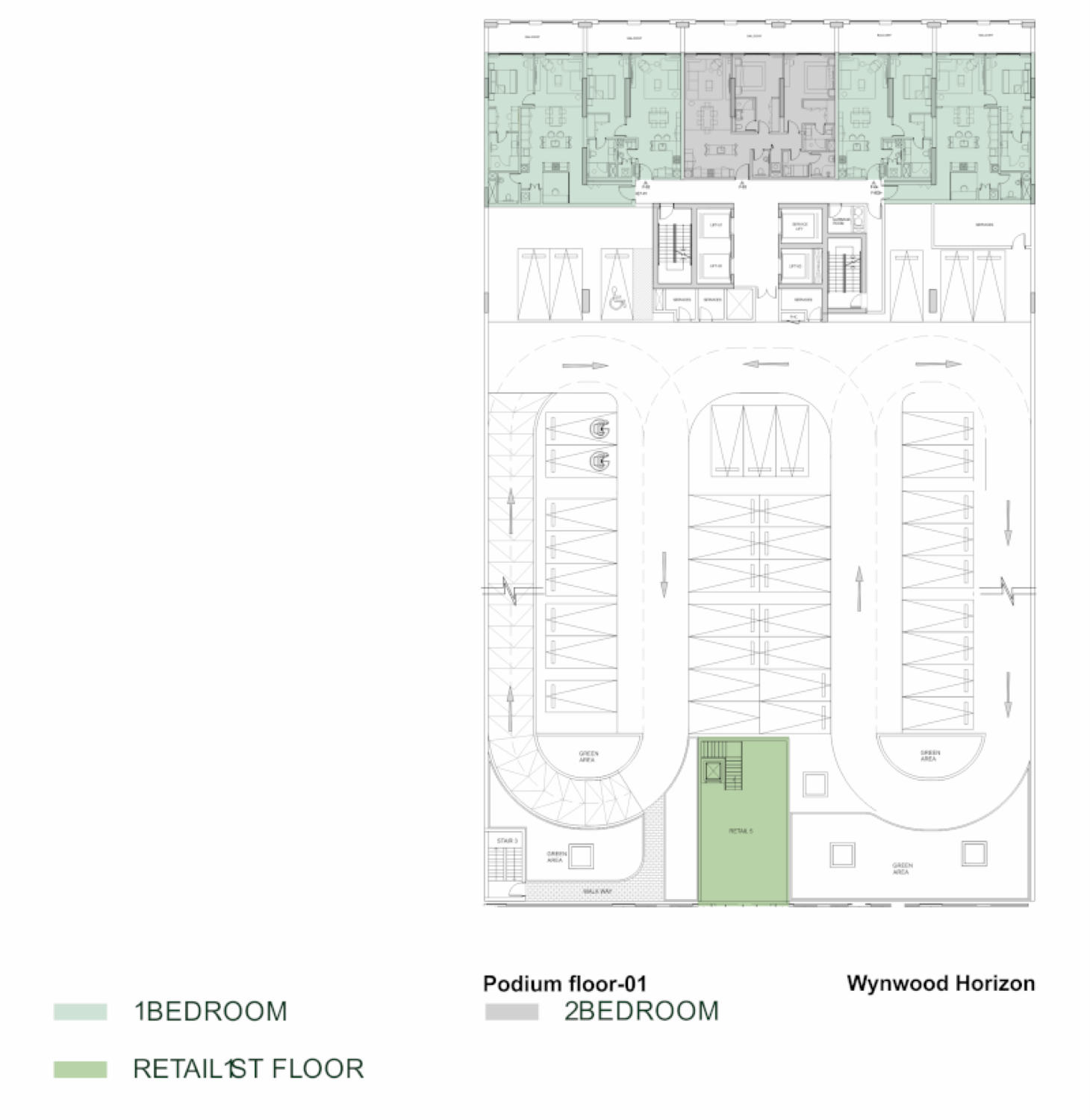 Wynwood Horizon 1st Podium Floor Plan floor plan