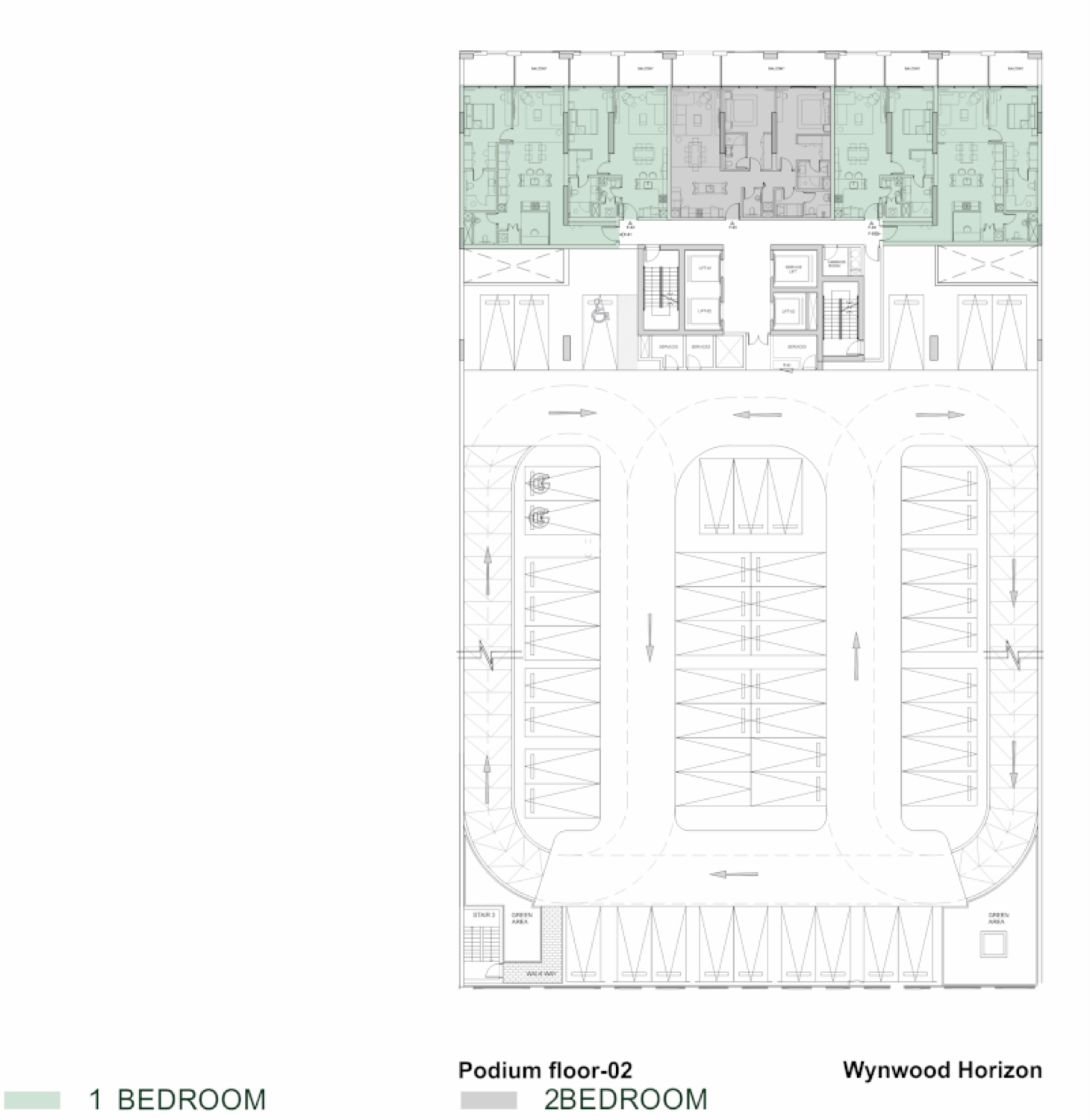 Wynwood Horizon 2nd Podium Floor Plan floor plan